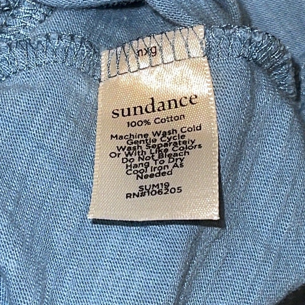 Sundance Dusty Blue Ruffle Tank - Picture 5 of 7